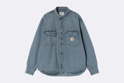 Carhartt WIP The Tigan Shirt Jacket Black Blue Fog